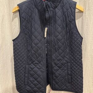 Talbots Quilted Blue Vest